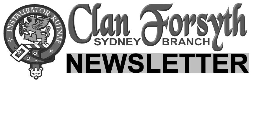 Clan Forsyth Newsletter August 2015