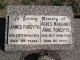 James and Agnes Margaret Forsyth Headstone